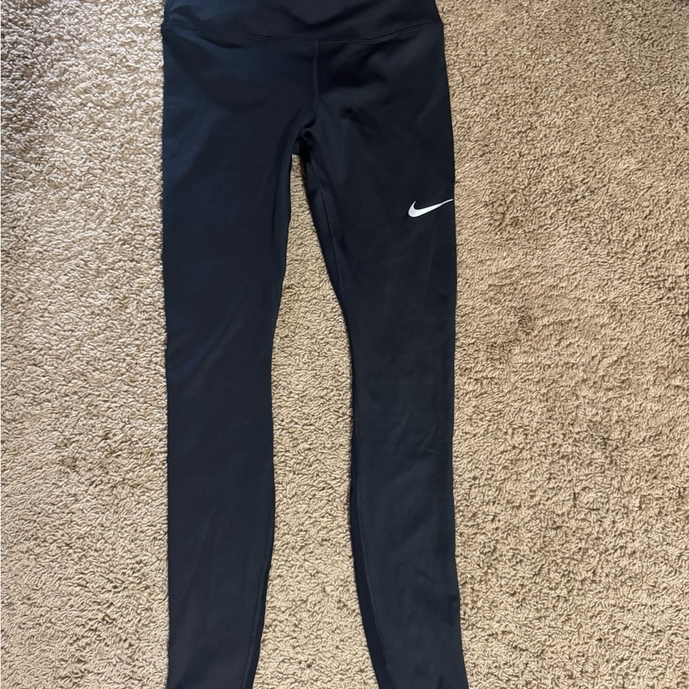 Nike Black Leggings with White Logo